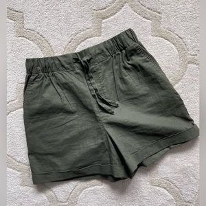 Uniqlo linen cotton relaxed shorts